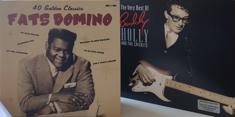 Buddy holly&Fats domino greatest hits double lps for sale 