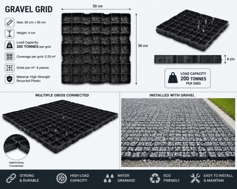 Black Gravel Grids