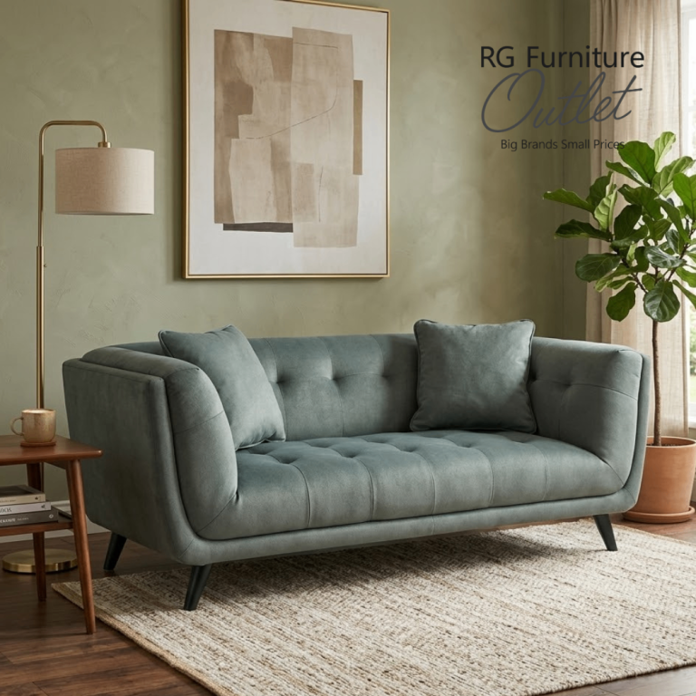 FV Rene 2 Seater Fabric Sofa + Footstool – Clearance Sale