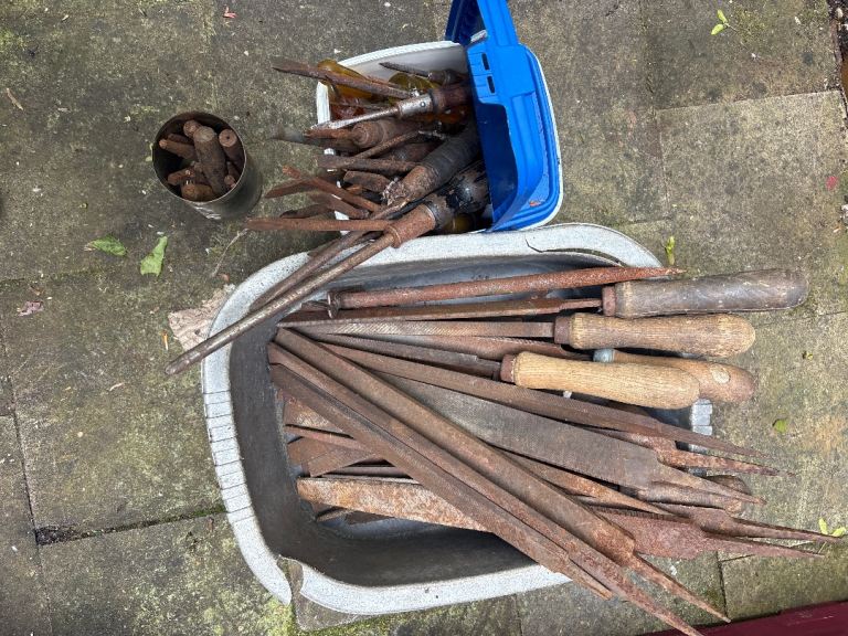 Tools, large amount files, screwdrivers and centre punches