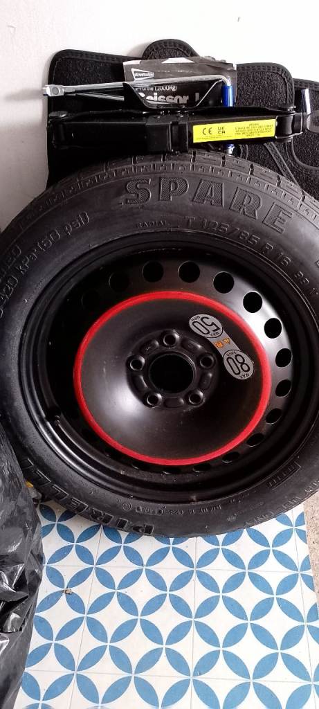 Ford Puma space saver spare wheel.