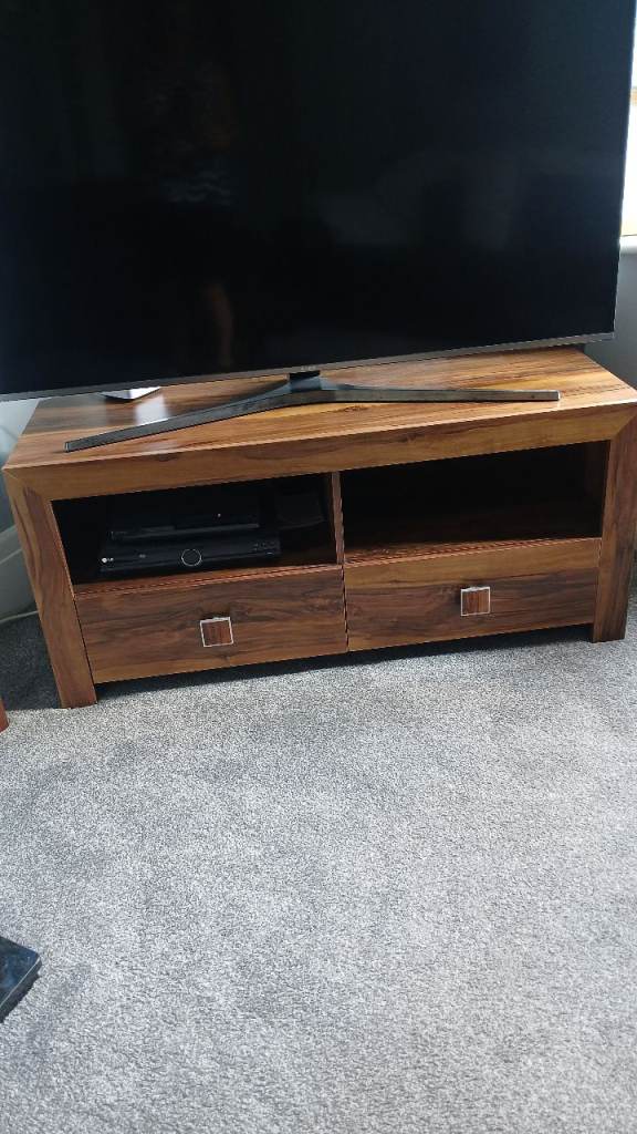 Sheesham tv unit with matching sideboard rrp 600
