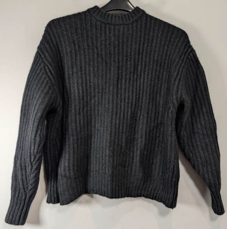 John Elliott Jumper Mens Size 1 Small Blue Knitted Wool Cashmere Mix Heavy Warm