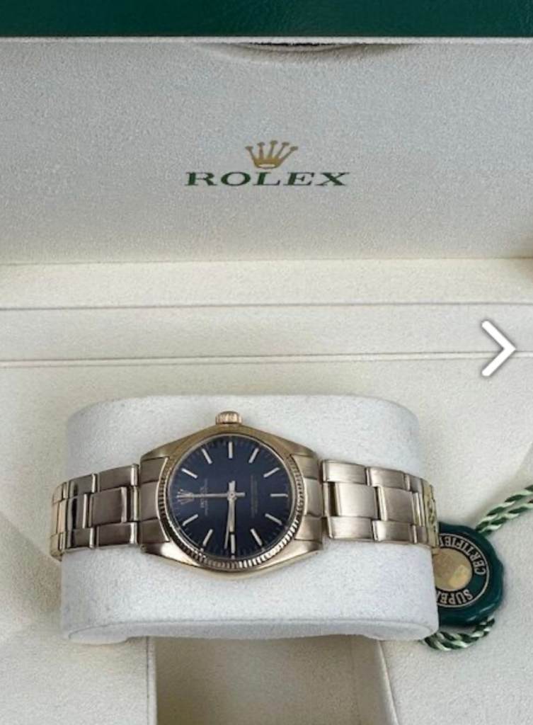 ROLEX 18K GOLD 31MM MIDSIZE BOX AND CERTIFICATES