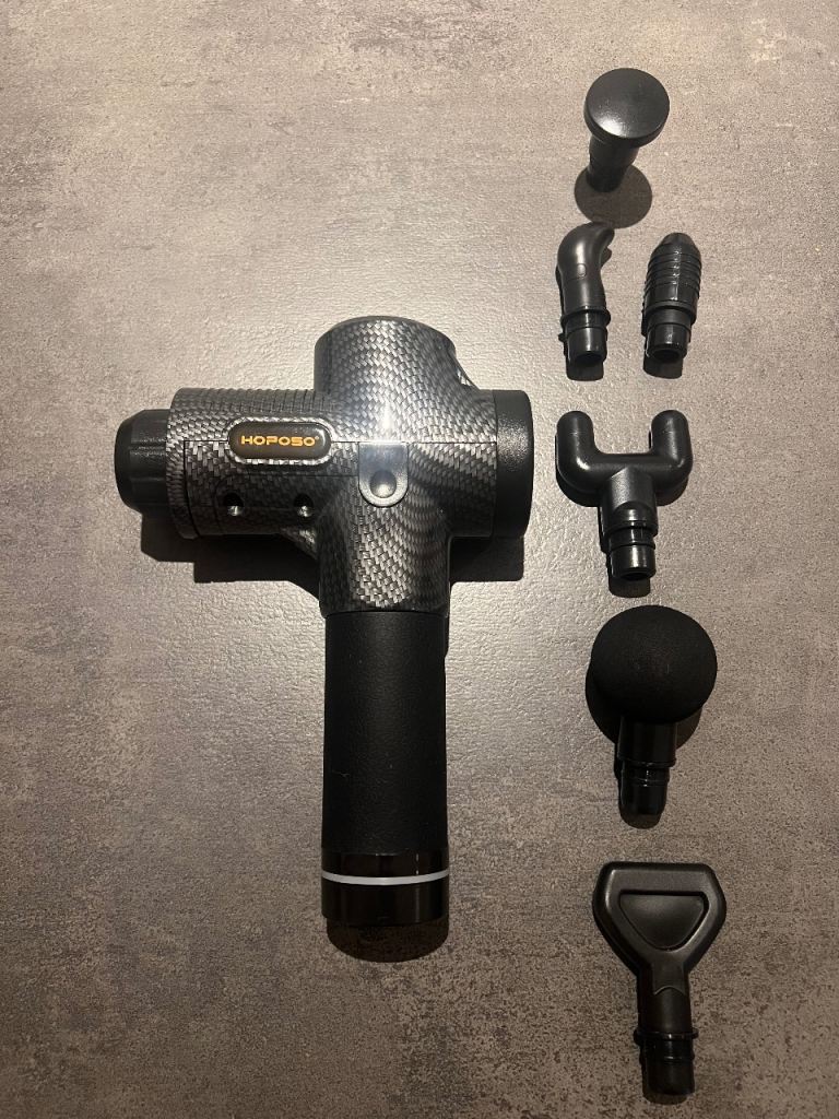 HOPOSO Massage Gun with Attachments and Case – As New