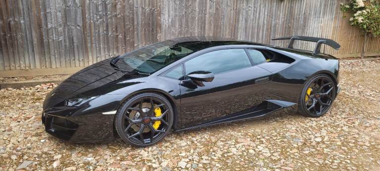 Black Lamborghini Huracan Prom Wedding Car 