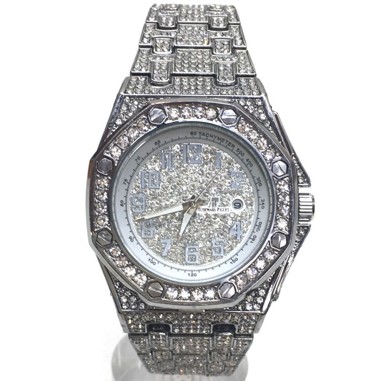 Cartier Santos AP Patek Philippe Audemars Piguet Iced Out Buss down diamond Watch Mens Cheap London