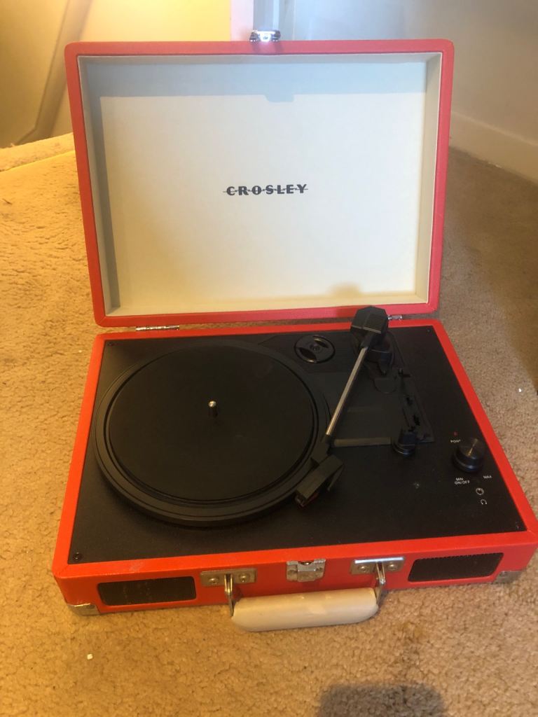 Crowley Cruiser Portable Briefcase Turntable 2- Speed, Orange