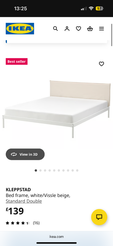 image for Double bed and mattress