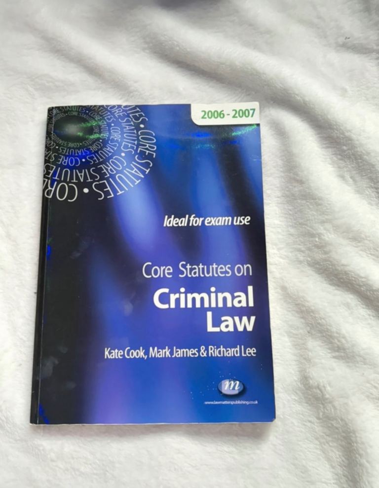 Core Statutes on Criminal Law 