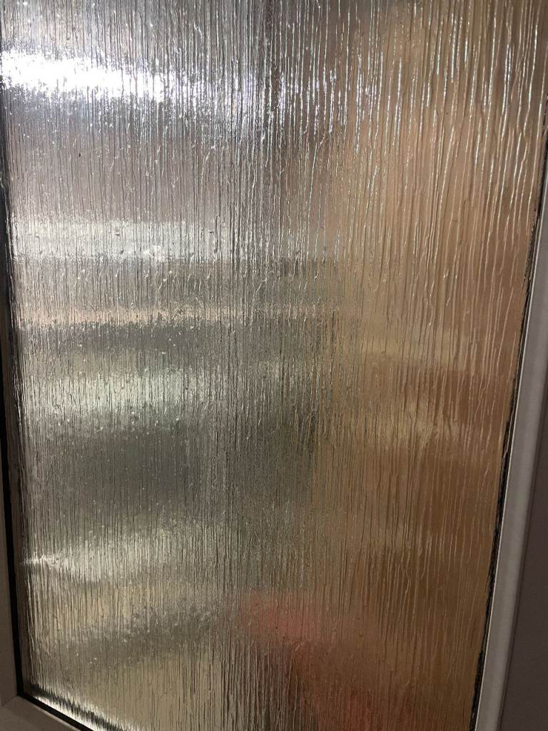 UPVC DOOR 204 x 88 OR 90 cm - UPVC DOUBLE GLAZED DOOR - OBSCURE GLASS (REF: DX199)