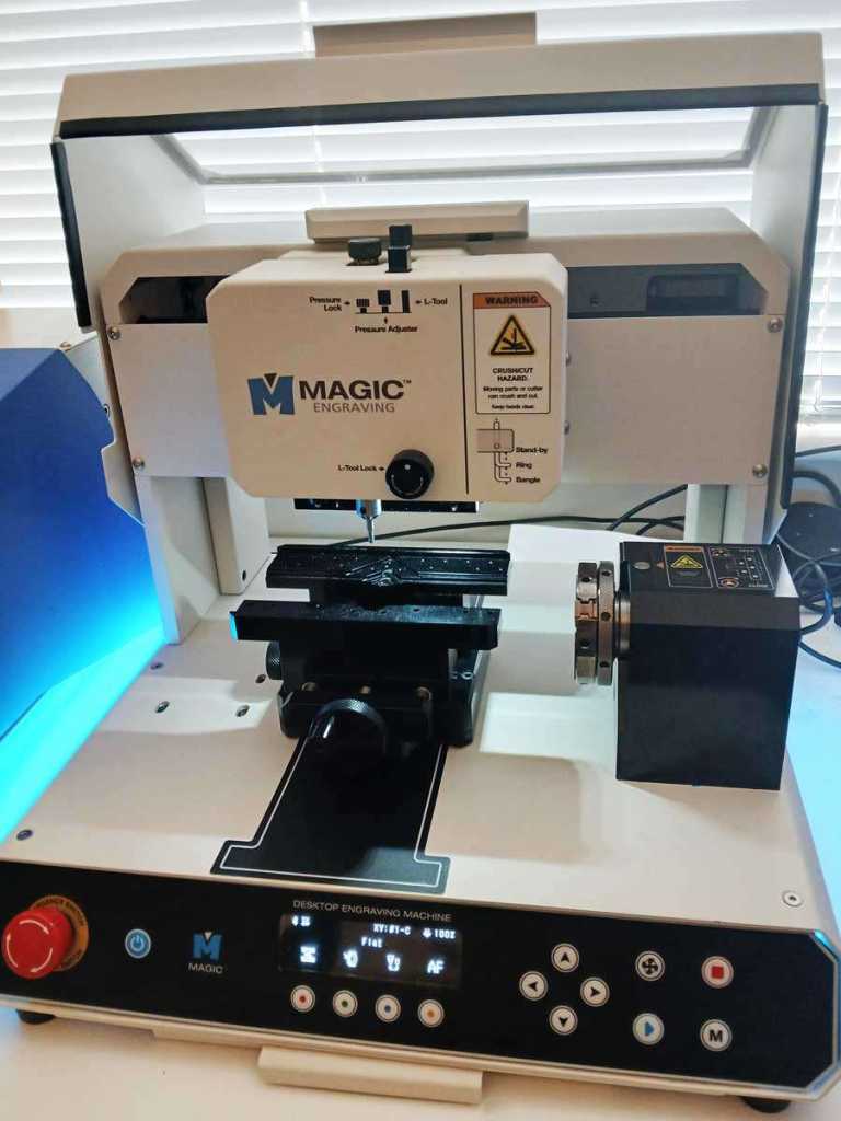 Magic E7 CNC Engraving and Cutting Machine with lid and Cutting Platform (for Jewellery)