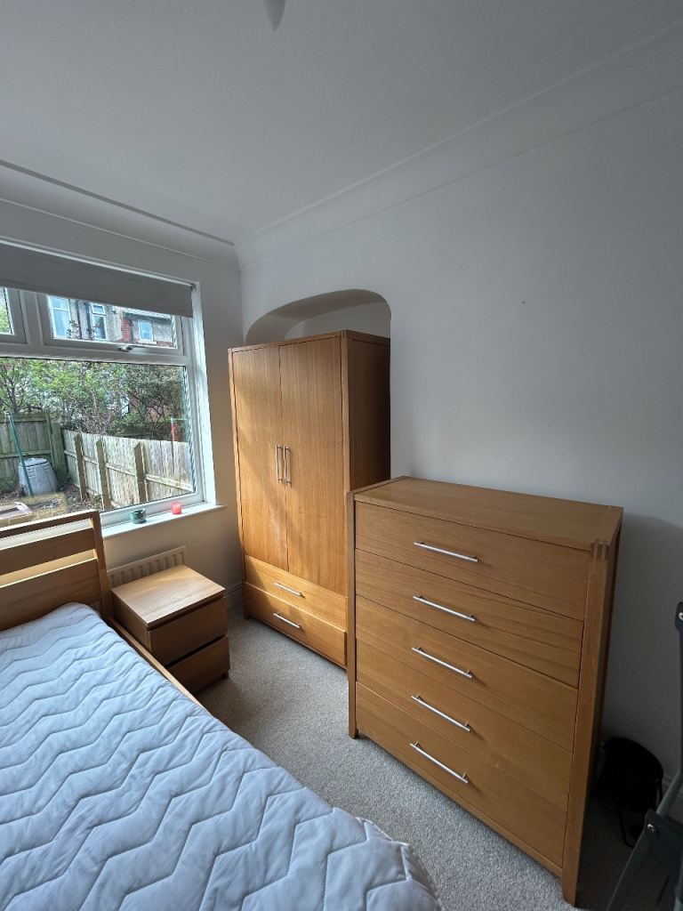 Solid wood wardrobe and drawers