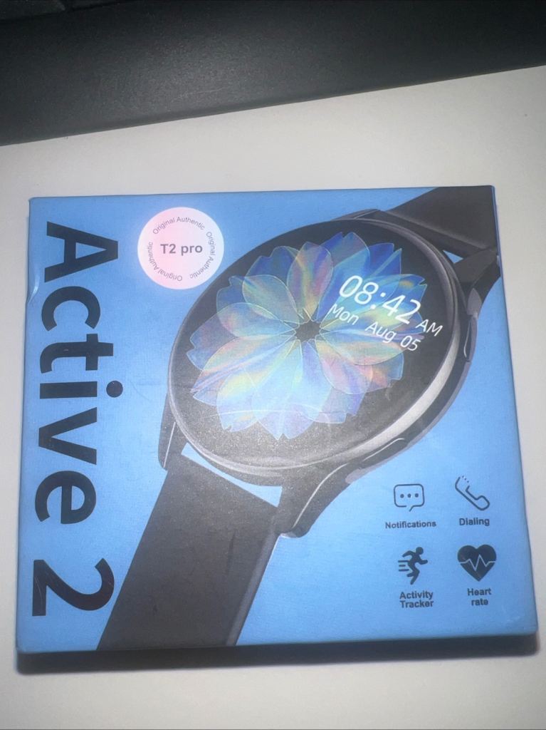 New Active 2 T2 Pro Smart Watch - Black