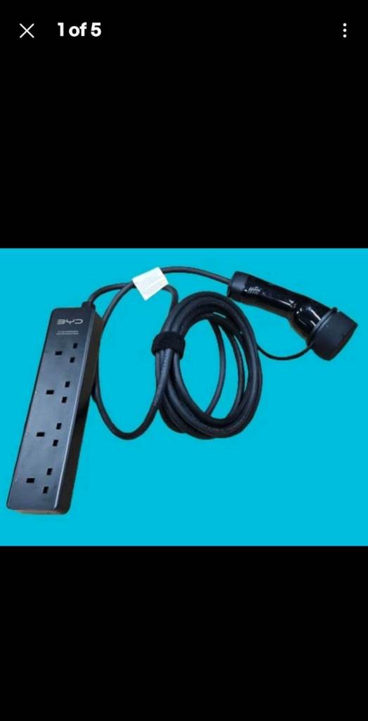 Brand New EV Discharge Cable, BYD EV to 13amp Adapter V2L Cable