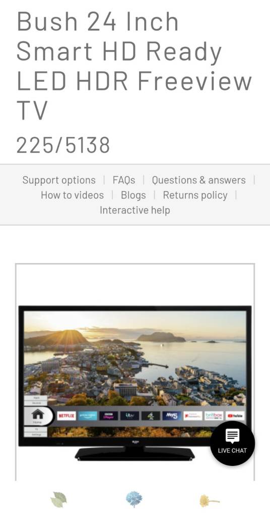 Bush 24 inch smart tv