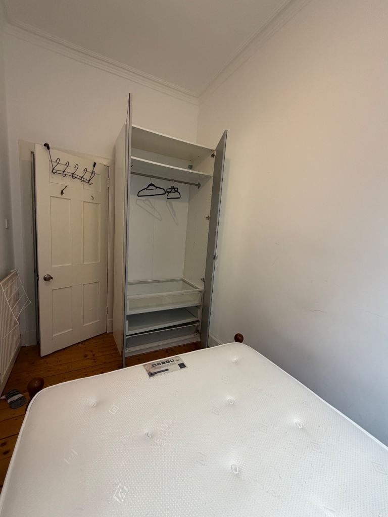 wooden wardrobe with mirror