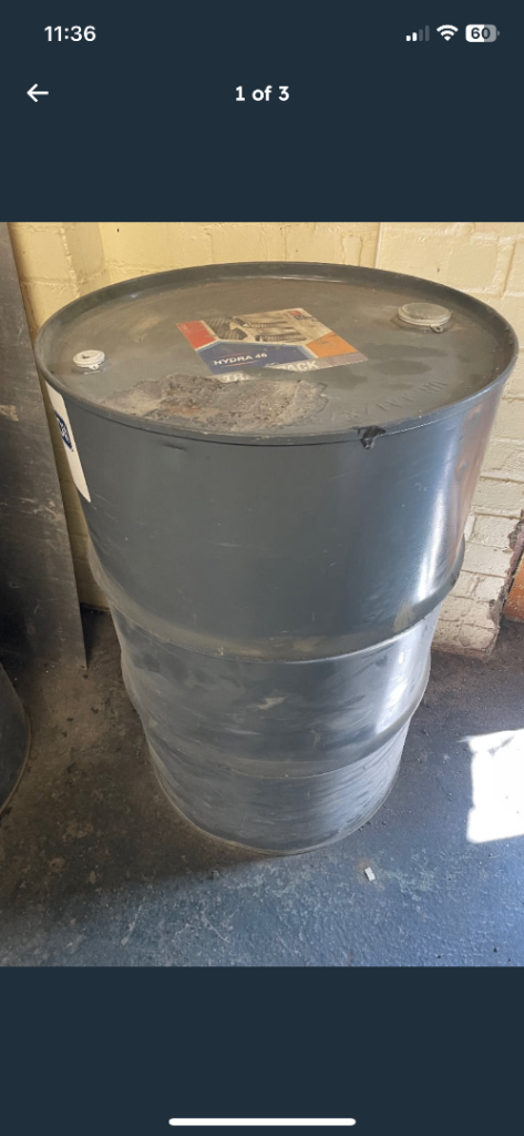 200litre Barrel of Hydraulic Oil 