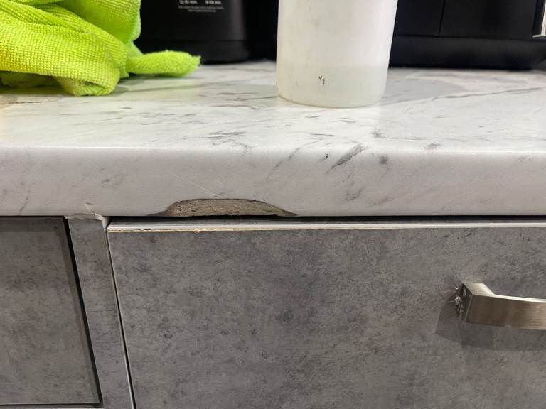 Kitchen Worktop / Countertop Repairs Corian , Laminate , Quartz , Marble , Hardwood 