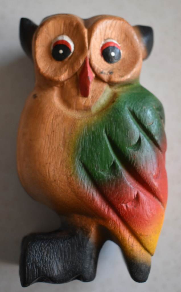 NEW XL Large Hooting Owl Flute Bird Whistle Wood Sound Healing Instrument Fairtrade