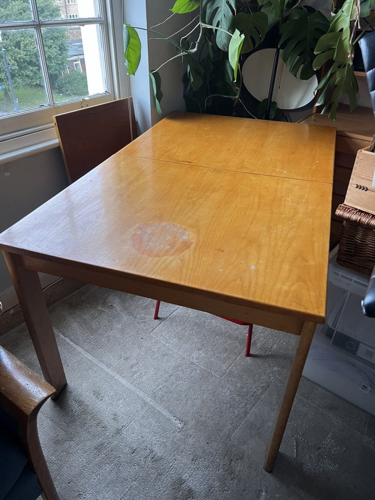 Vintage Mogens Kold Danish Teak wooden extendable table 