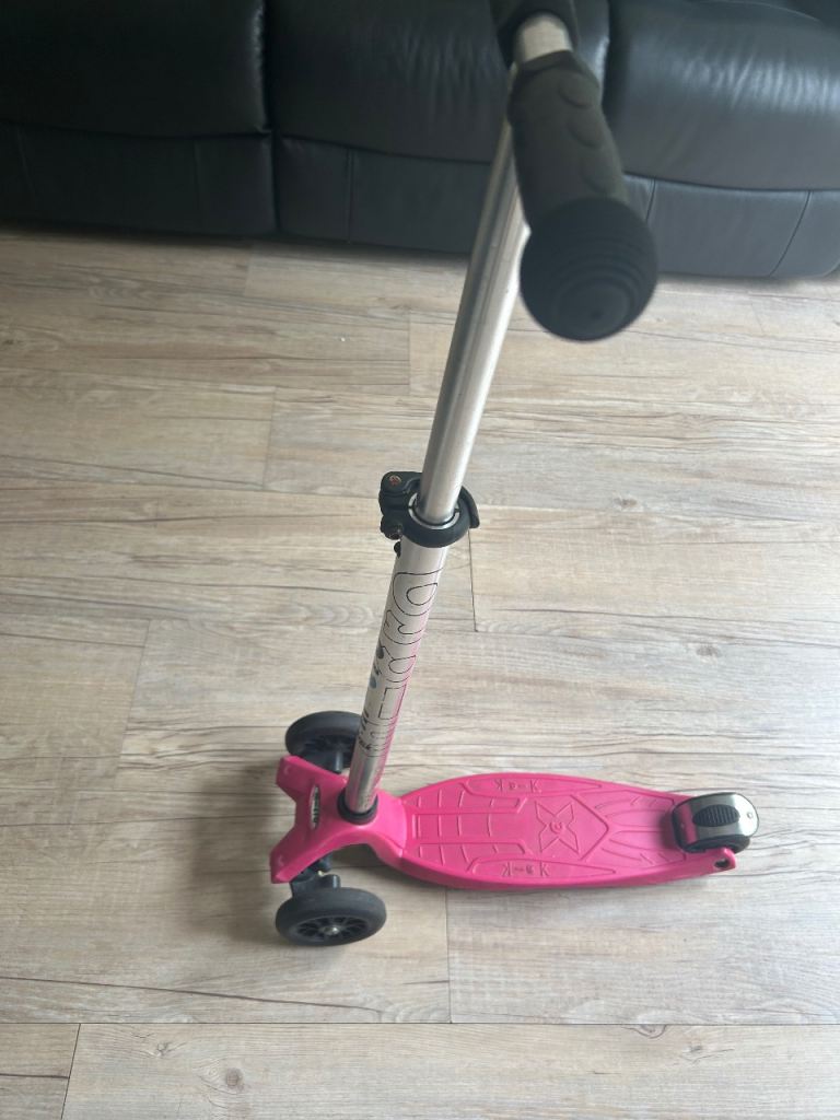 Micro Scooter - Pink, Three Wheels, Good Condition