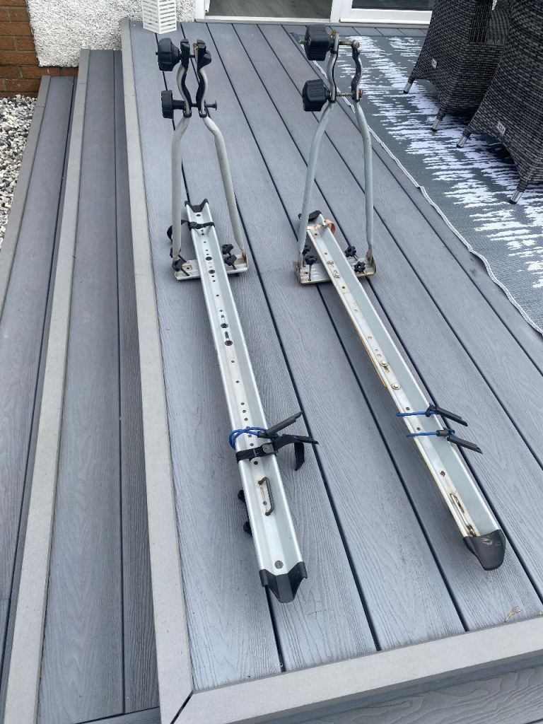 Pair of Bike Racks for Car Roof – Fair Condition