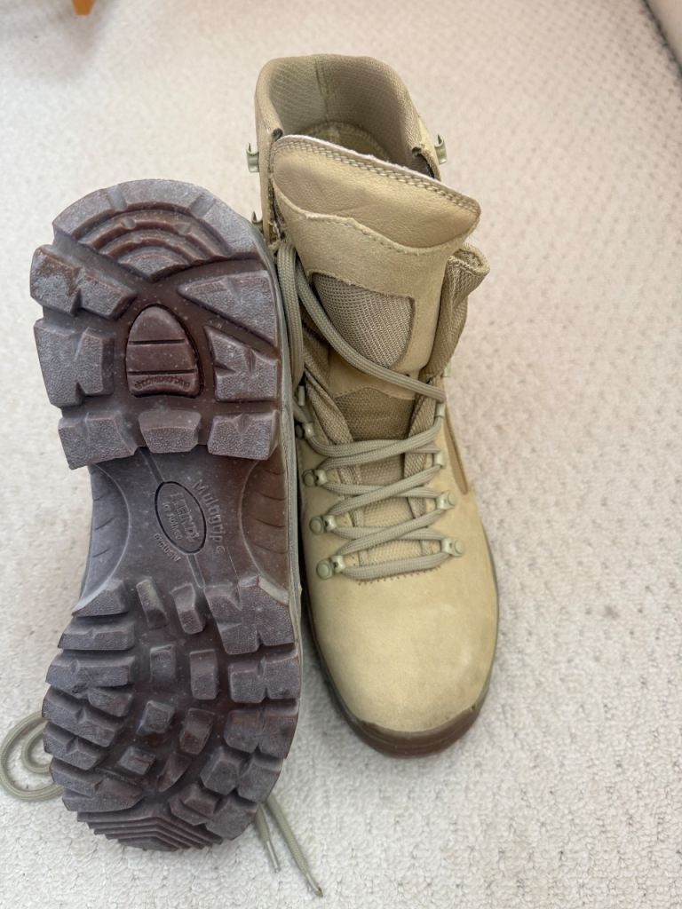 Tactical Style Boots – Beige, Size 10.5 Good Condition