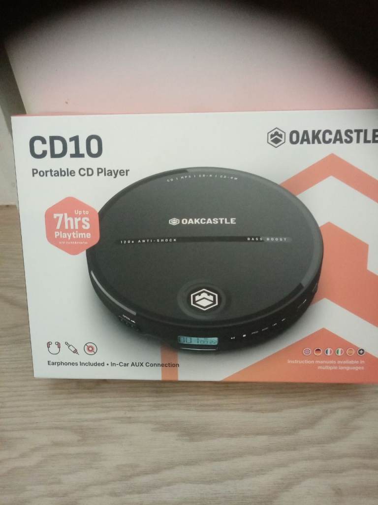 Oakcastle CD10 Portable CD Player - Brand New in Box