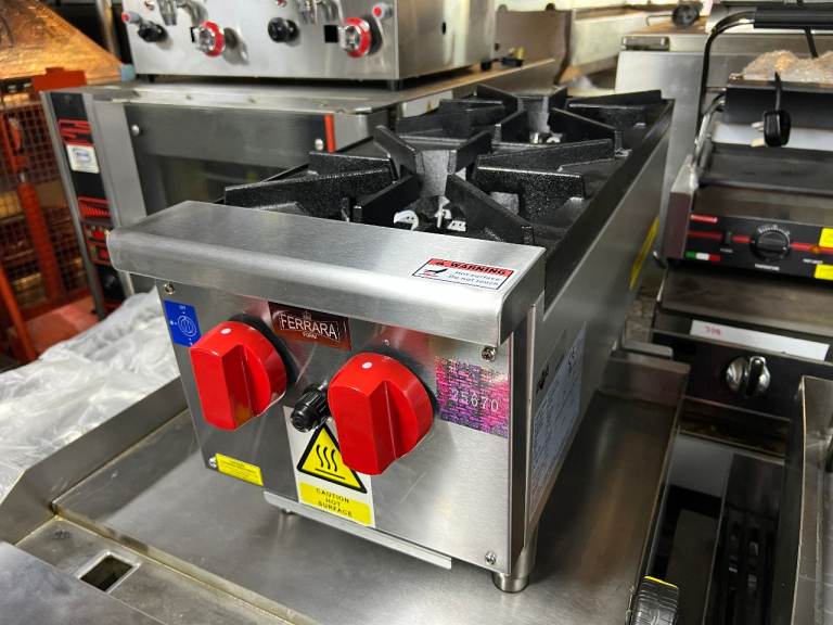 image for COMMERCIAL CATERING KITCHEN GAS NEW 2 BURNER COOKER CAFE RESTAURANT KITCHEN EQUIPMENT