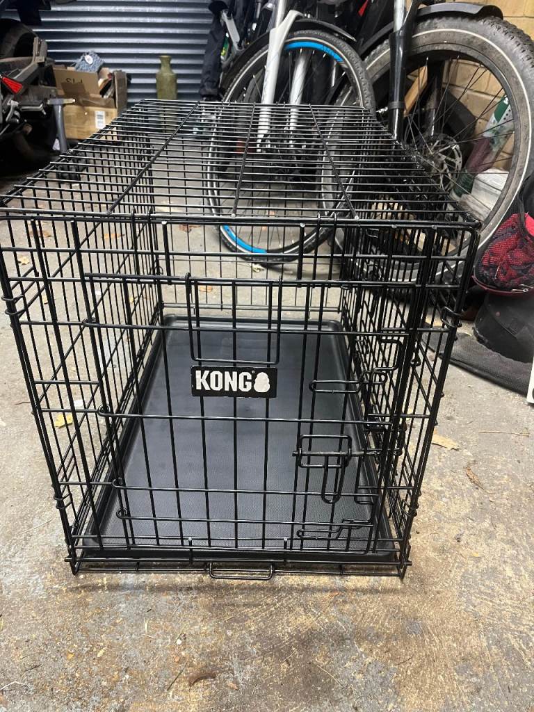 Folding Kong Dog Crate with base tray