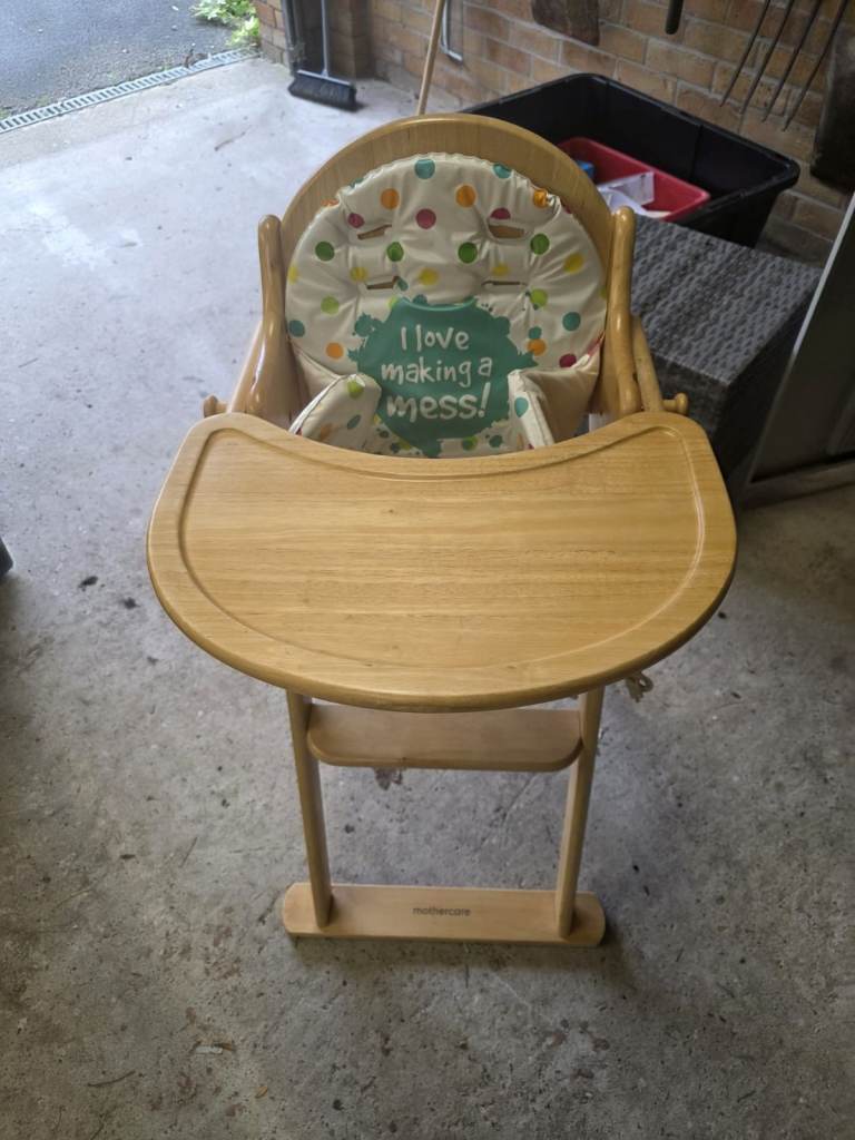 Wooden high chair