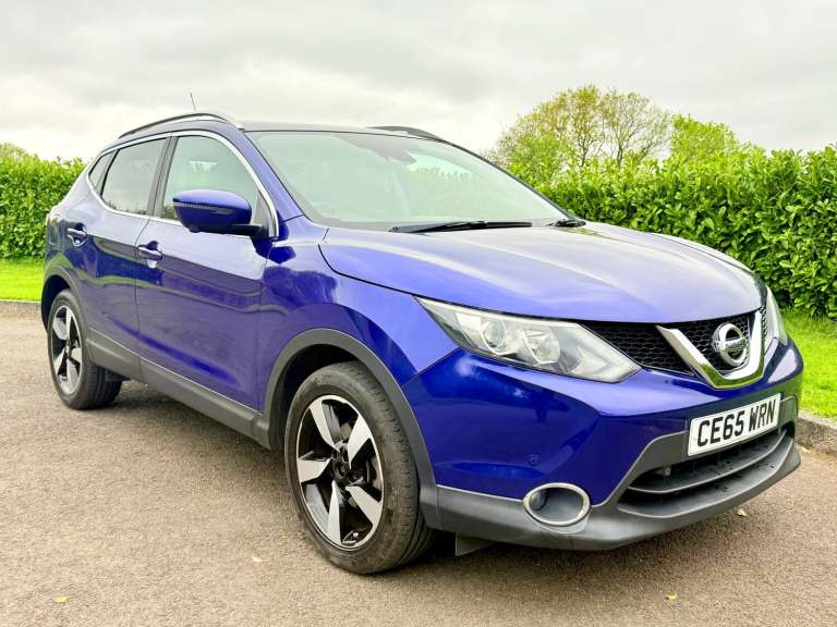 2015 NISSAN QASHQAI 1.5 DCI N-TEC+ 5DR PAN ROOF DIESEL PURPLE BLUE LOW £20 TAX