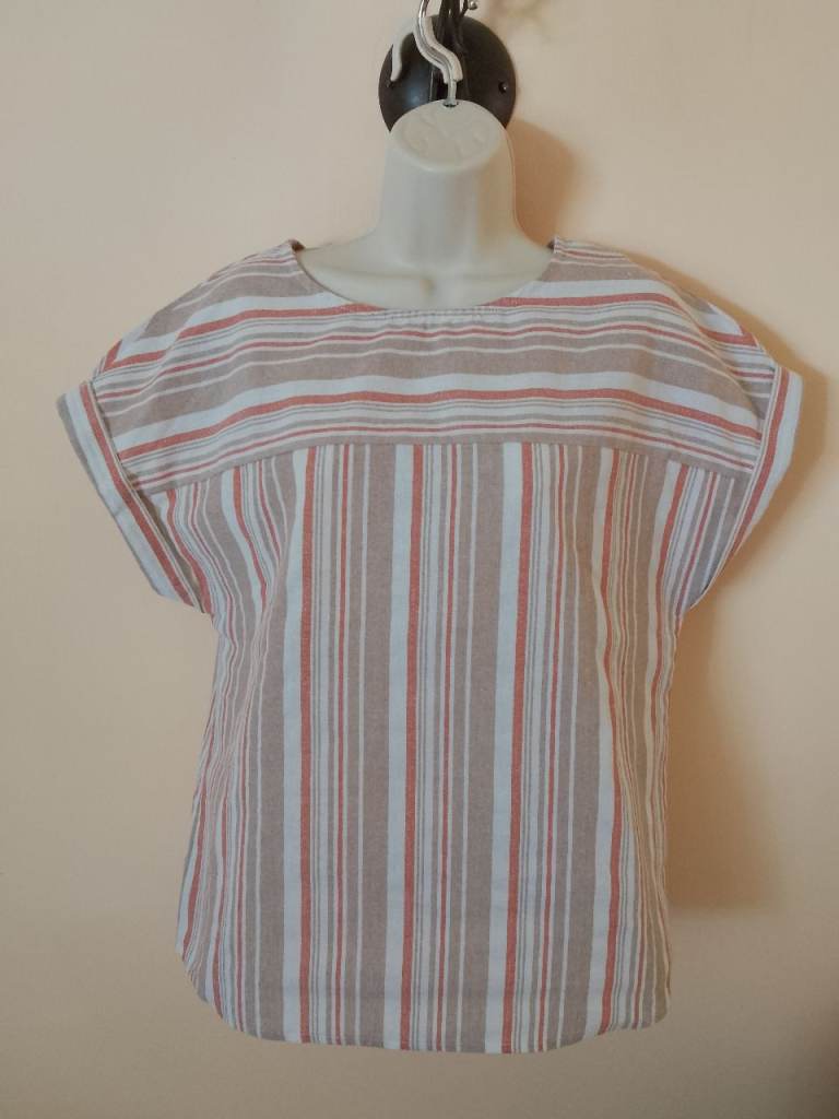 Emery Rose striped blouse. Medium size