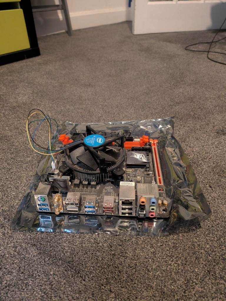 image for Desktop PC components - Intel i3-7100, GTX 1050Ti, plus Mini-ITX mobo and PSU