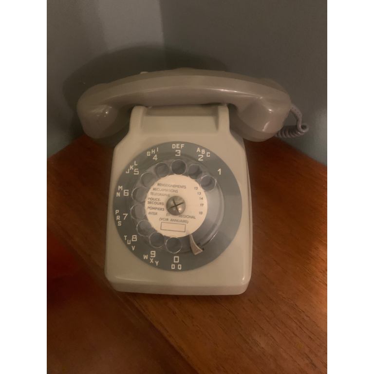  Vintage Retro French telephone with ‘mother in law’ earpiece.