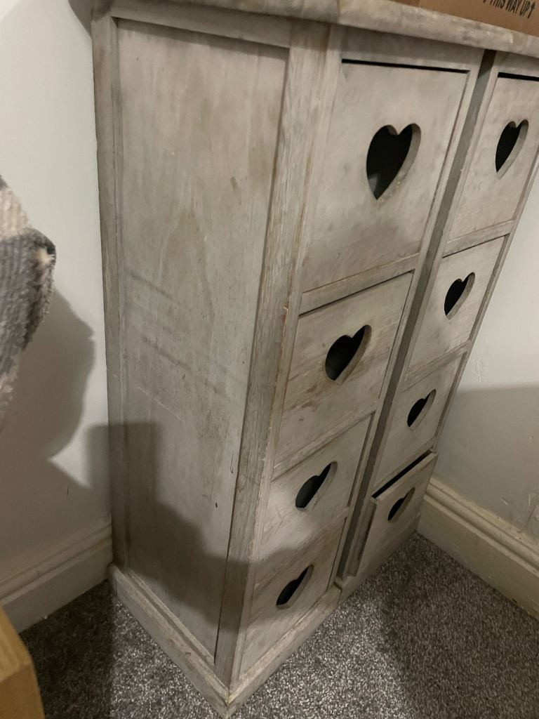 X2 wood love heart storage units