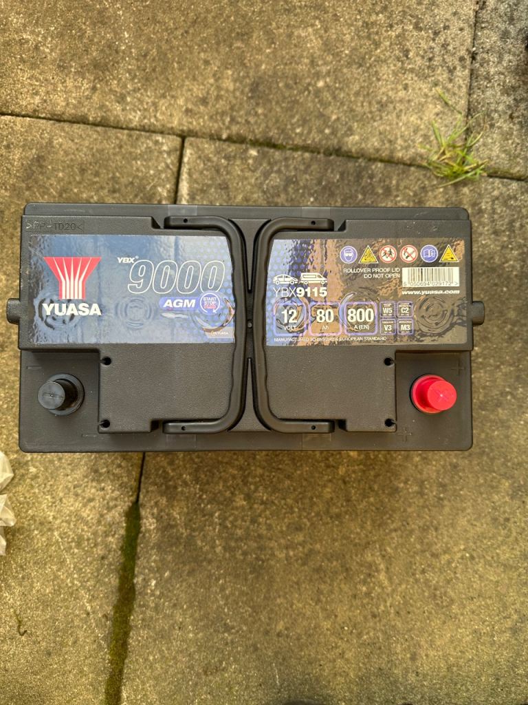 Yuasa YBX9115 80Ah 800CCA AMG Car Battery