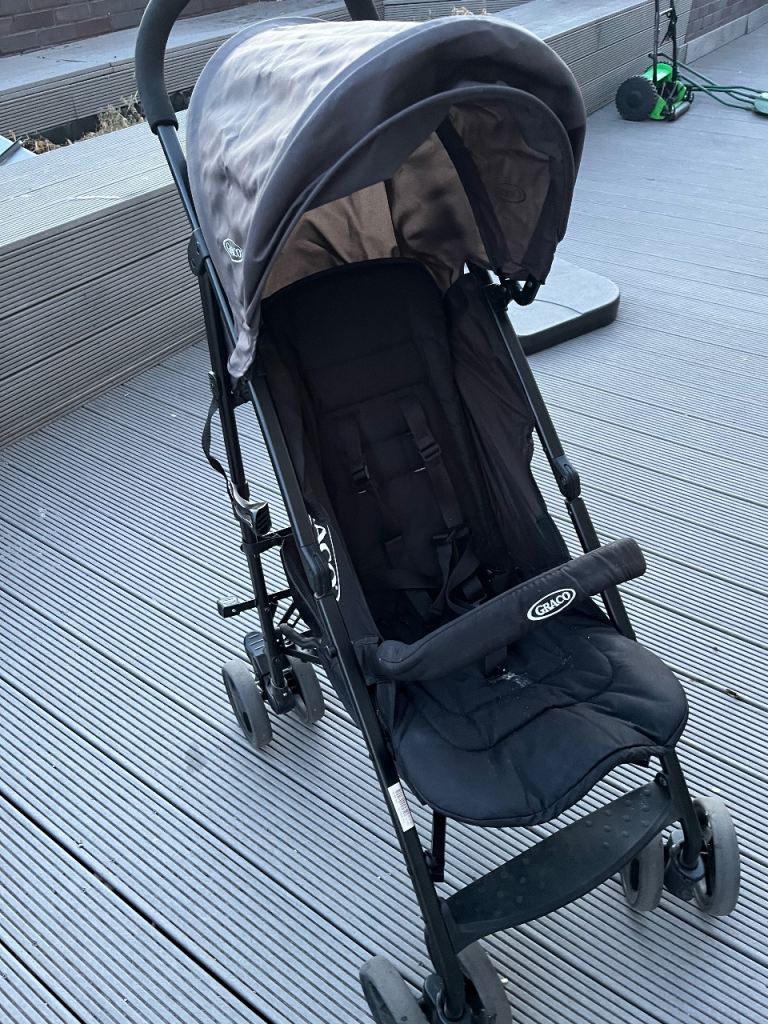 Graco Pushchair Stroller - Black, Good Condition