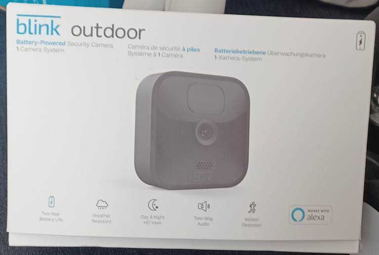 Blink Outdoor Battery-Powered Security Camera System – New, Grey