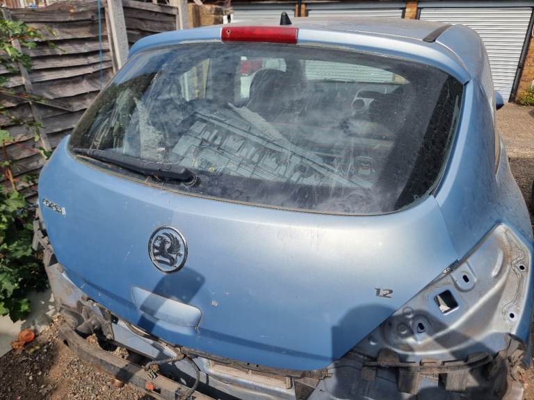 Vauxhall Corsa D Tailgate Rear Tail gate Boot Bootlid Light Blue 3 Door 3DR