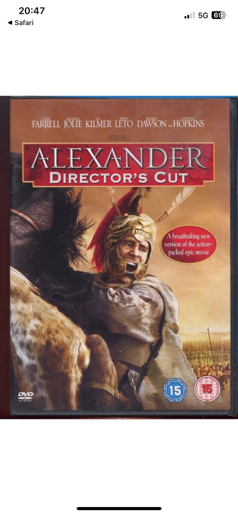 (852) Alexander Director’s Cut dvd