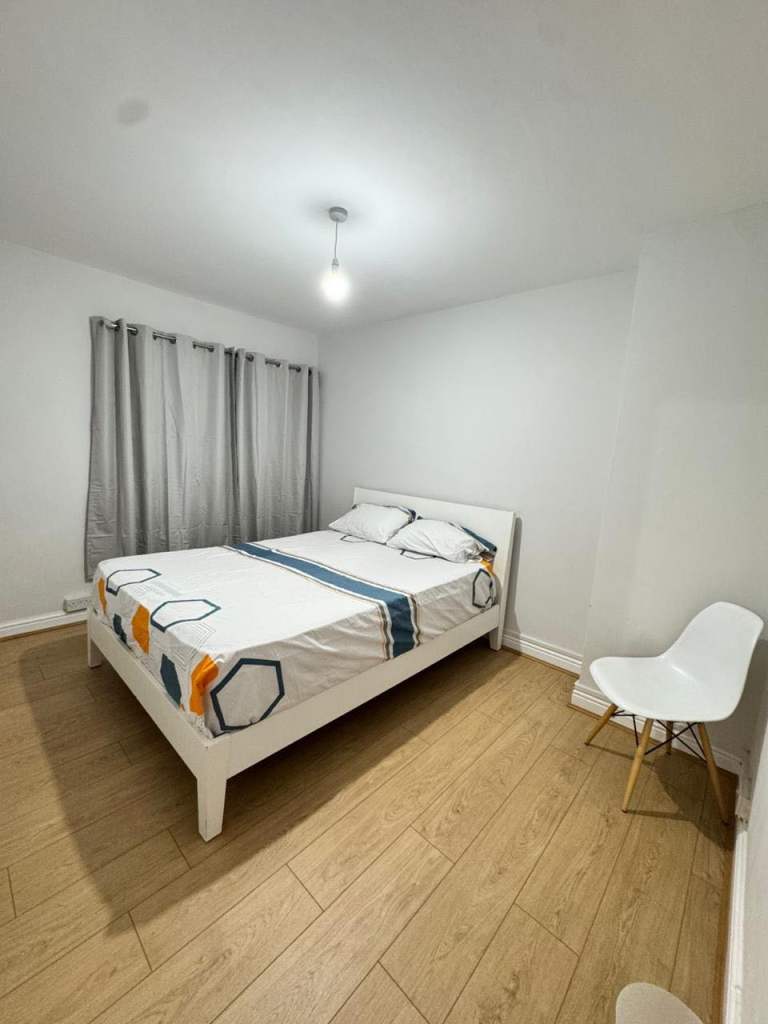 IKEA White King Size Bed without Mattress – Good Condition