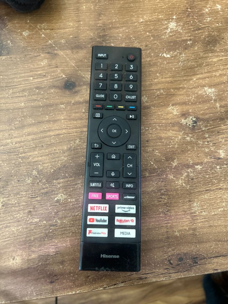 Hisense Smart TV Remote Control – Good Condition