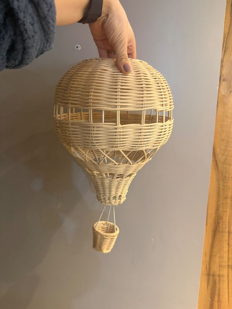 Hot Air Balloon Rattan Easy Fit Pendant Shade