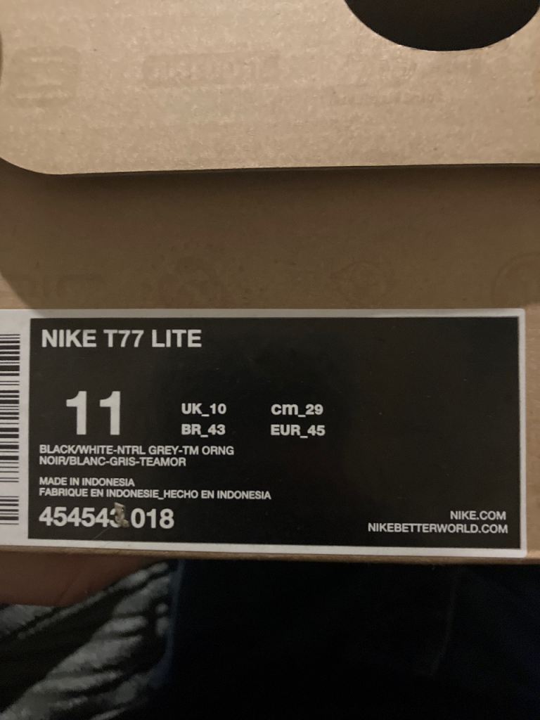 image for Nike T77 LITE UK10
