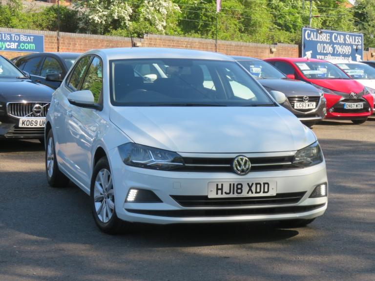 2018 Volkswagen Polo 1.0 SE 5dr White Manual ULEZ  HATCHBACK Petrol Manual