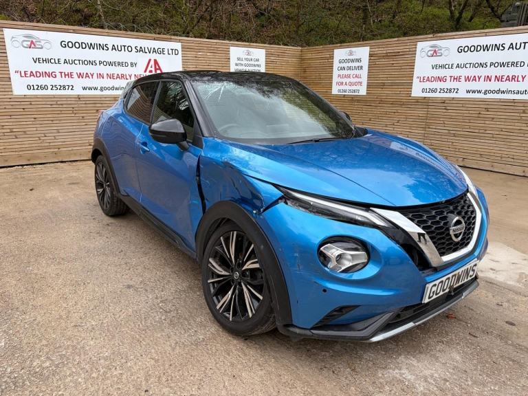 2021 71 NISSAN JUKE DIG-T TEKNA PLUS 1.0T ACCIDENT DAMAGED REPAIRABLE SALVAGE