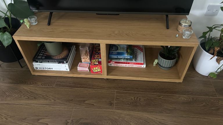 Wooden TV Stand – No Marks or Damage