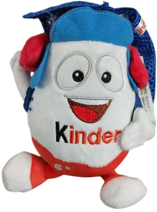 Kinder Egg Man plush toy with Backpack